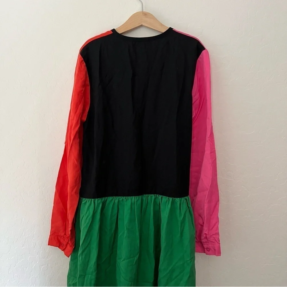 Stella McCartney Zip Front Colorblock Dress